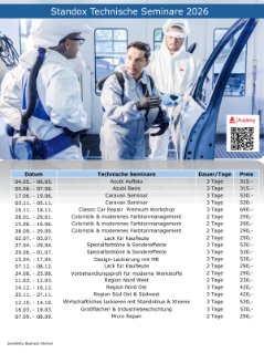 Standox Technische Seminare 2026