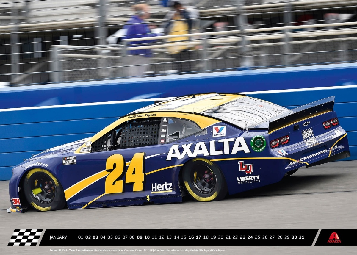 Axalta pays homage to its strong motorsport heritage with 2021 wall calendar