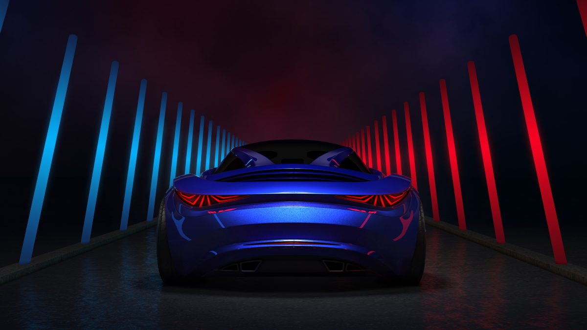 Axalta Global Automotive Color of the Year 2023 Techno Blue Car